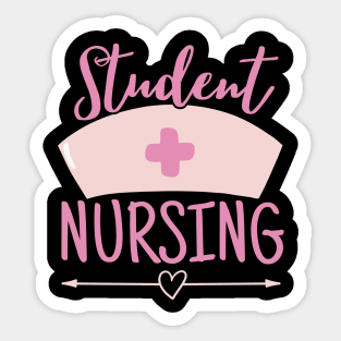 Pastel Nurse Students Nursing Pink Sticker